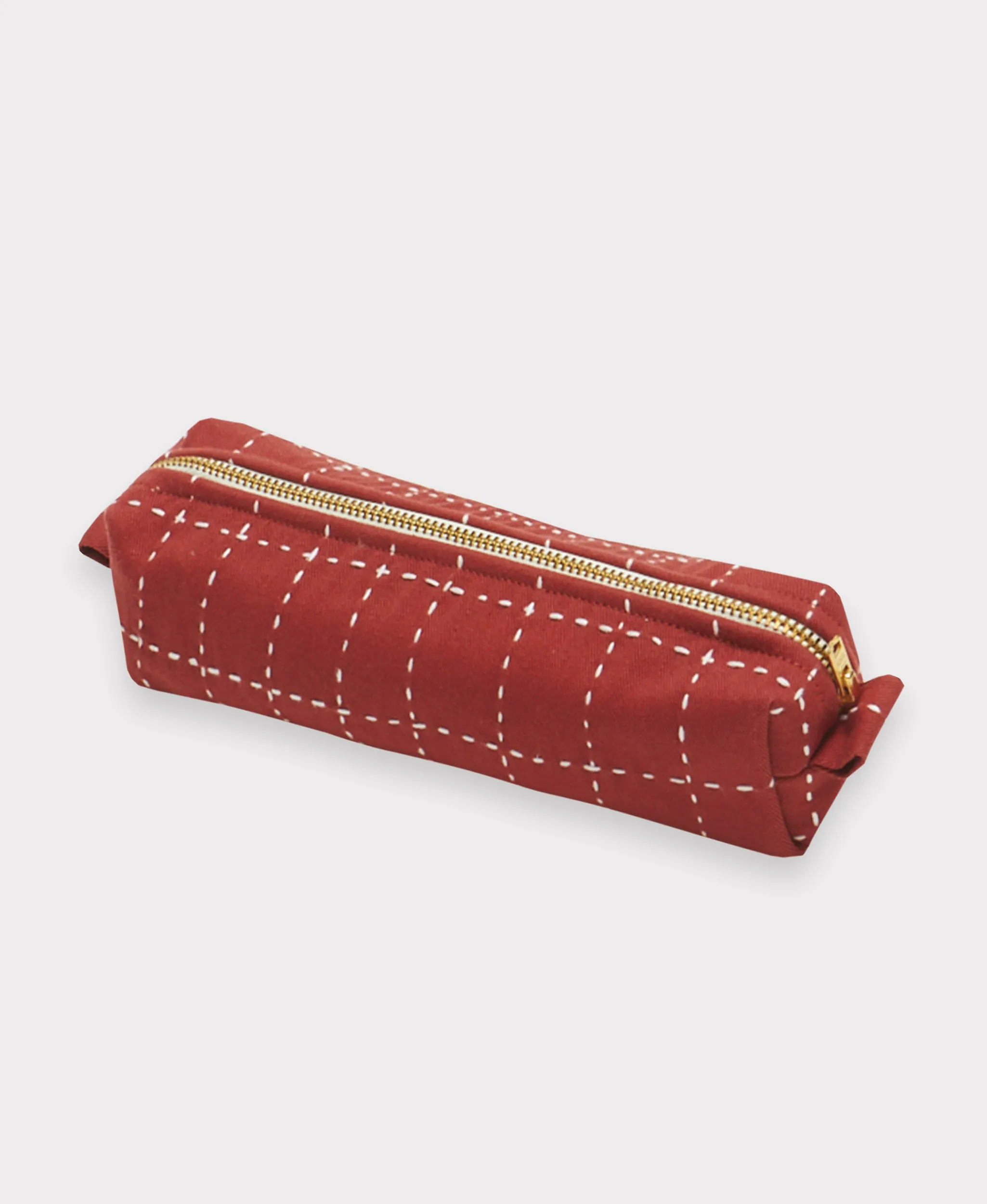 Grid-Stitch Small Toiletry Bag