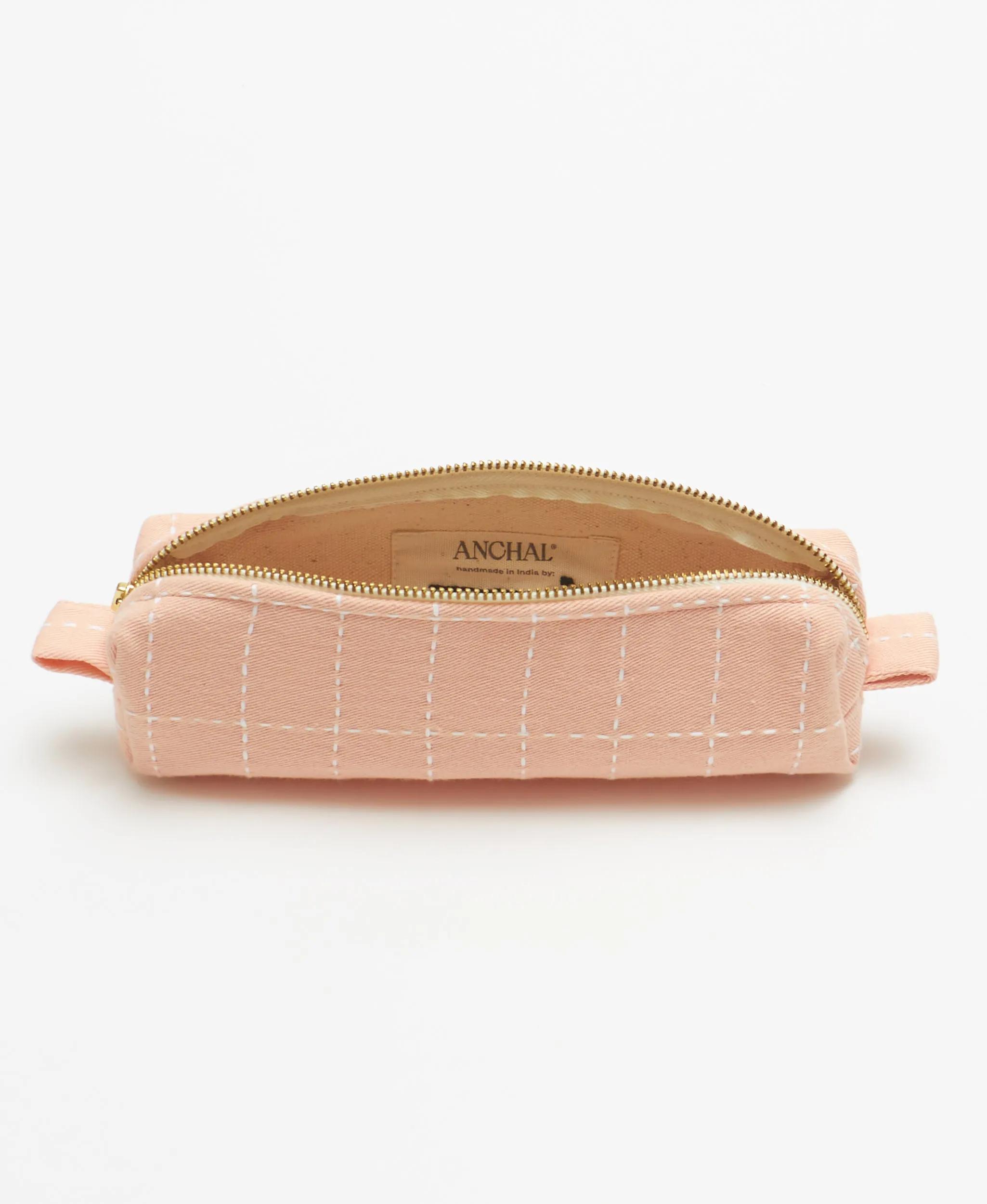 Grid-Stitch Small Toiletry Bag