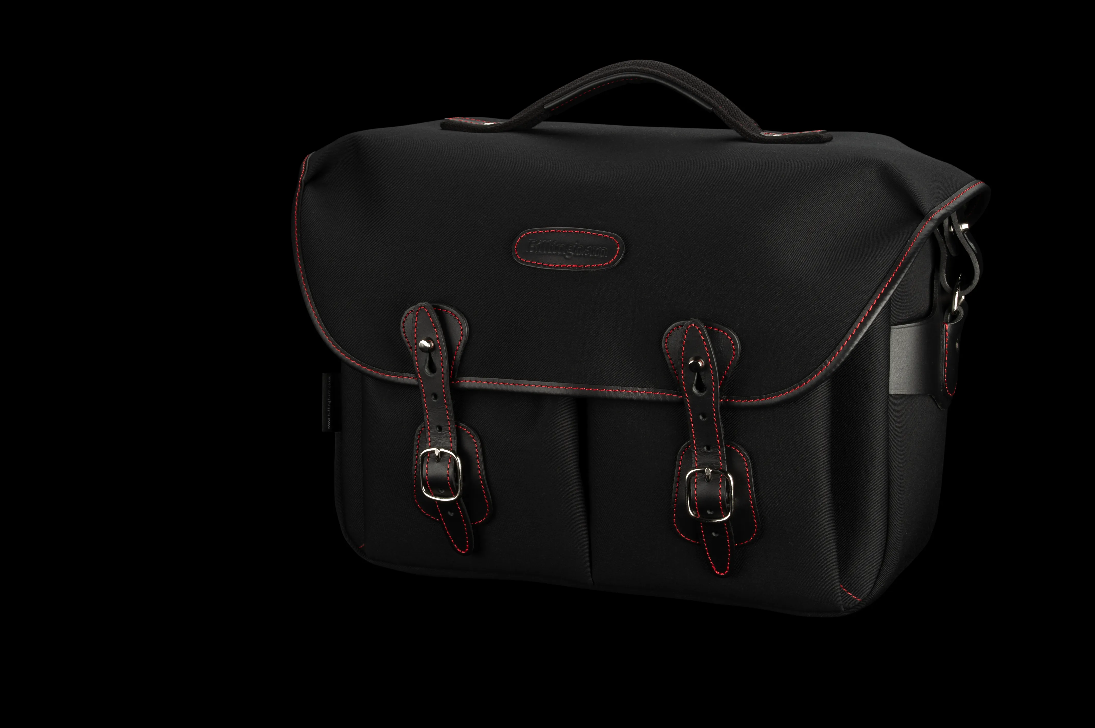 Hadley One Camera/Laptop Bag - Black Canvas / Black Leather / Red Stitching (50th Anniversary Limited Edition)