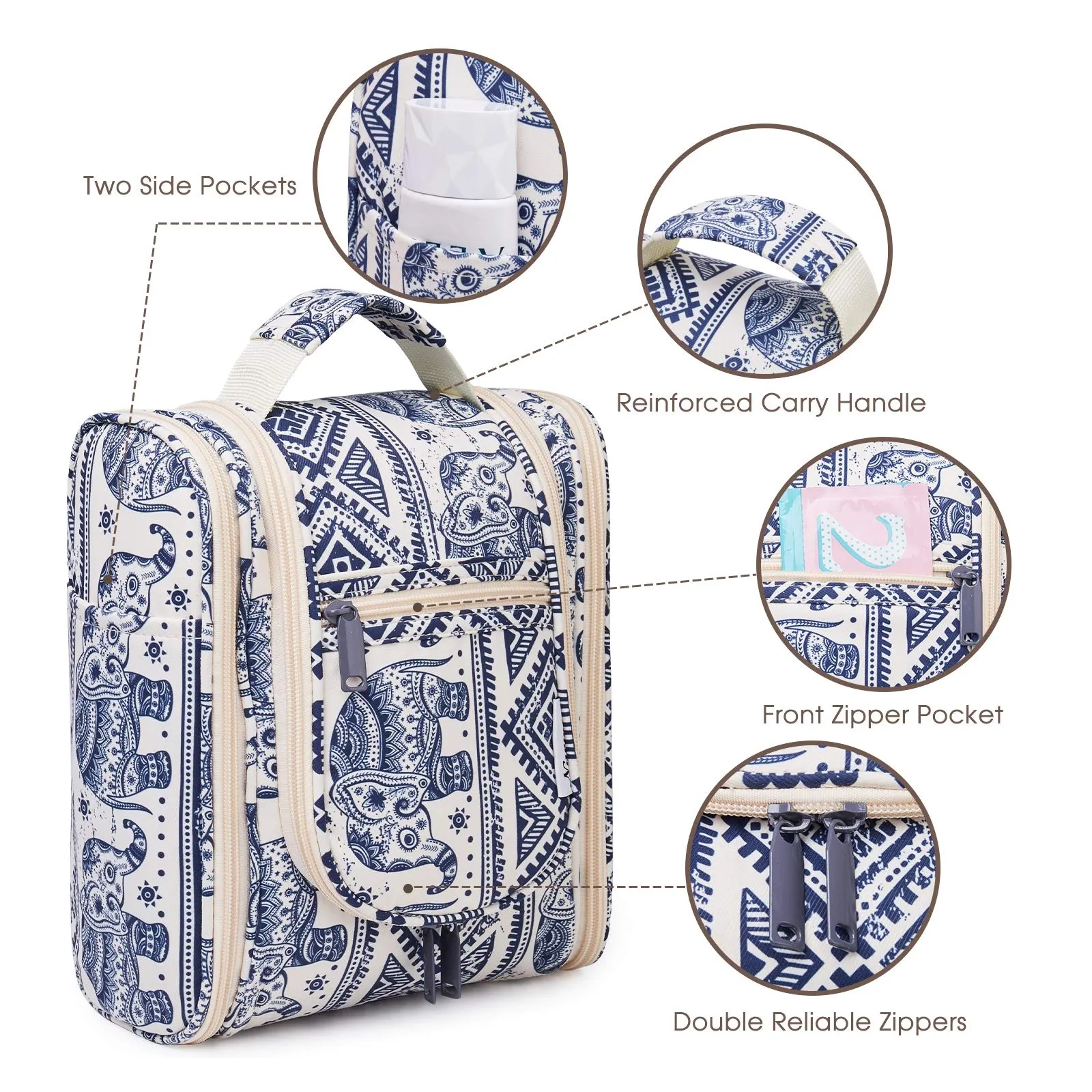 Hanging Travel Toiletry Cosmetic Bag for Women and Men (NW5026)