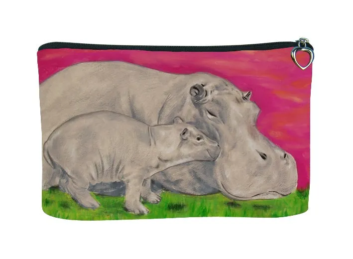 Hippo Cosmetic Bag -Communal Clan