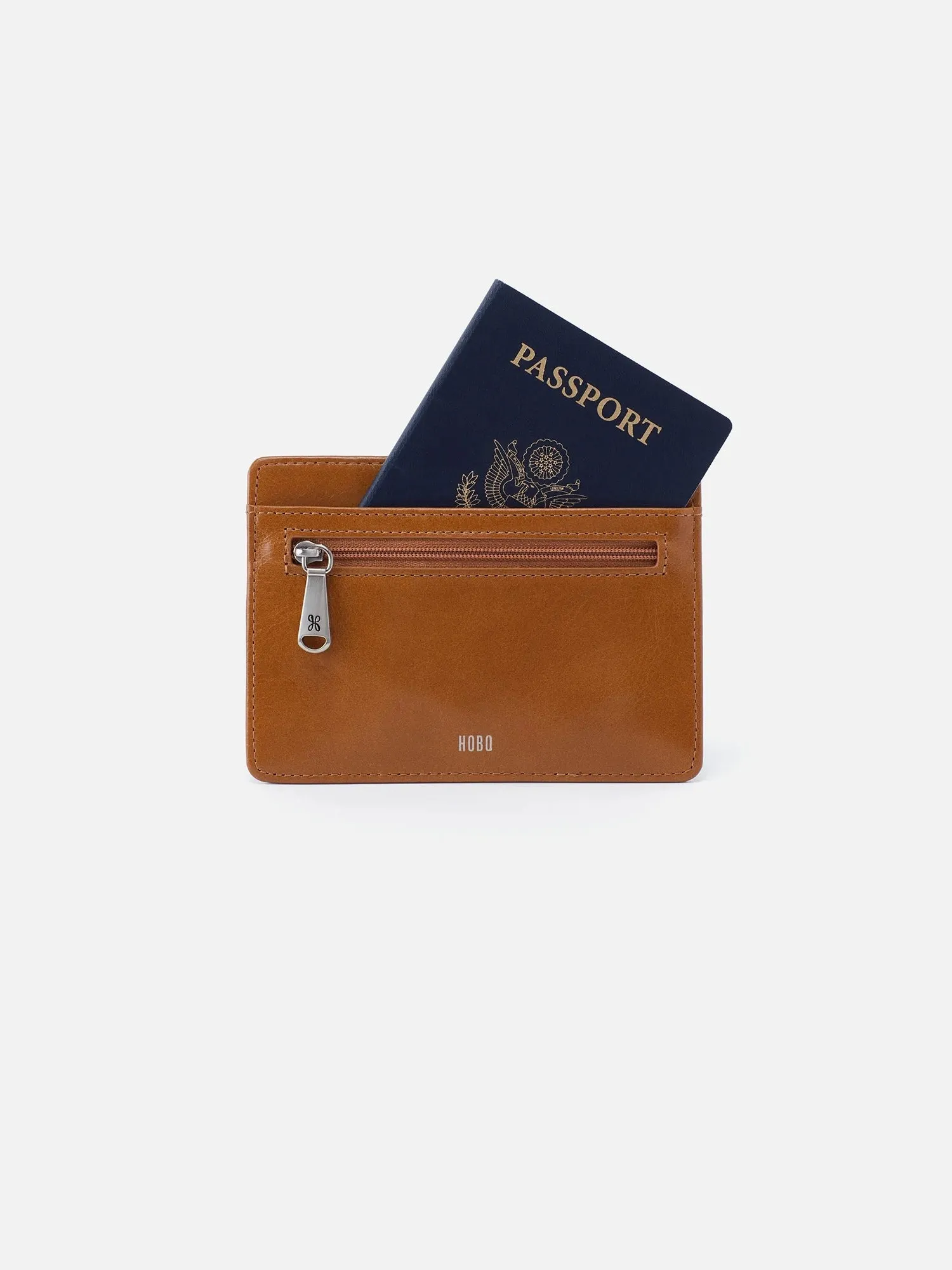 HOBO Euro Slide Card Case: Polished Leather