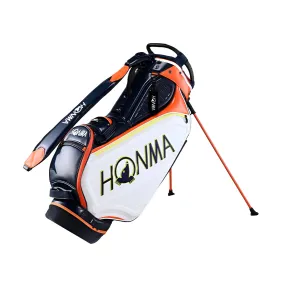 HONMA 9.5" Pro Stand Bag (White/Orange)