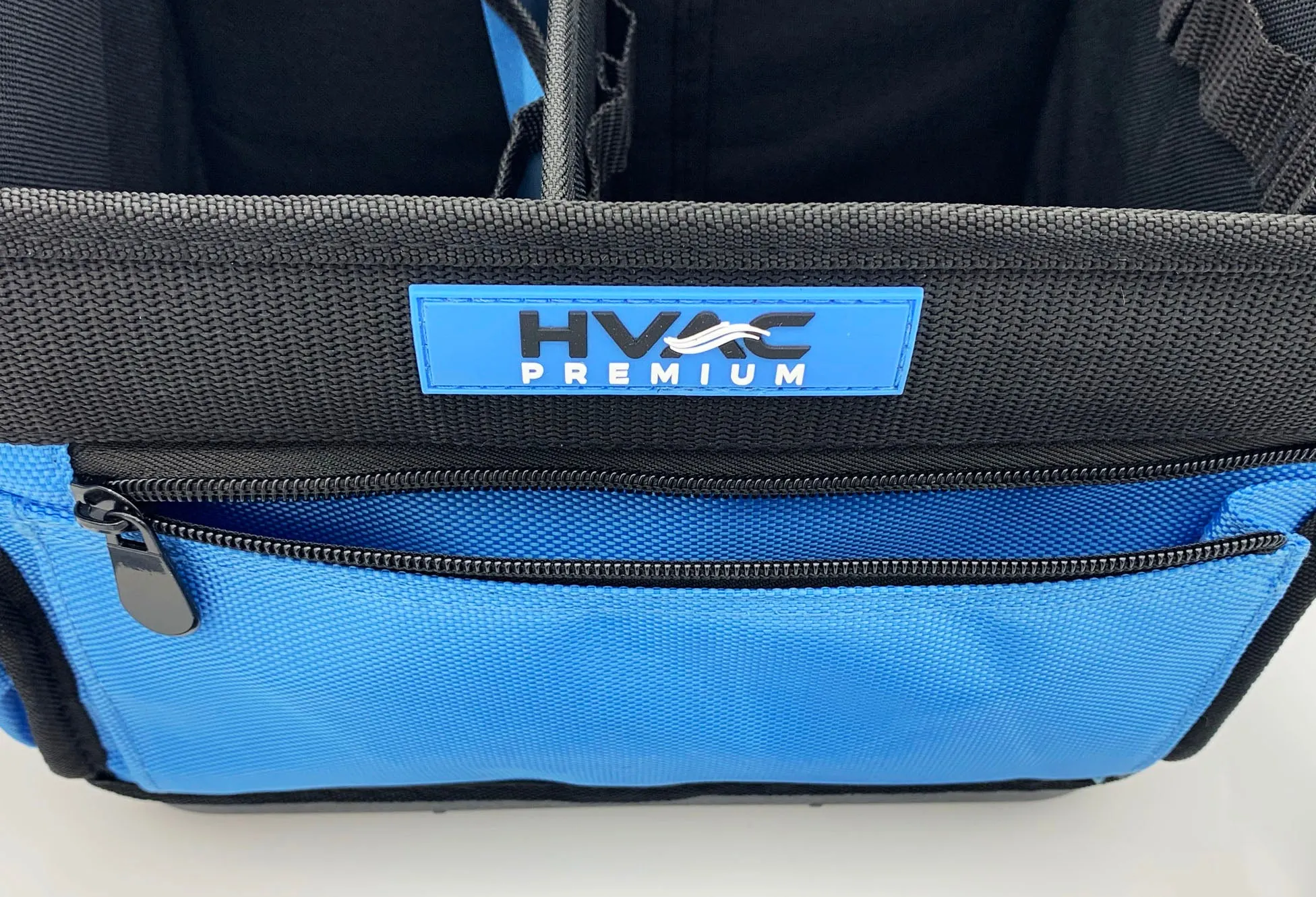 HVAC Premium Center Tray Tool Storage Tote Bag - 29 Pockets - Padded Handle - Hard Waterproof Base - With Comfortable Shoulder Strap - Medium