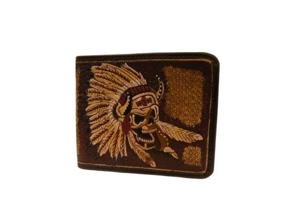 Indian and Tomahawk Wallet