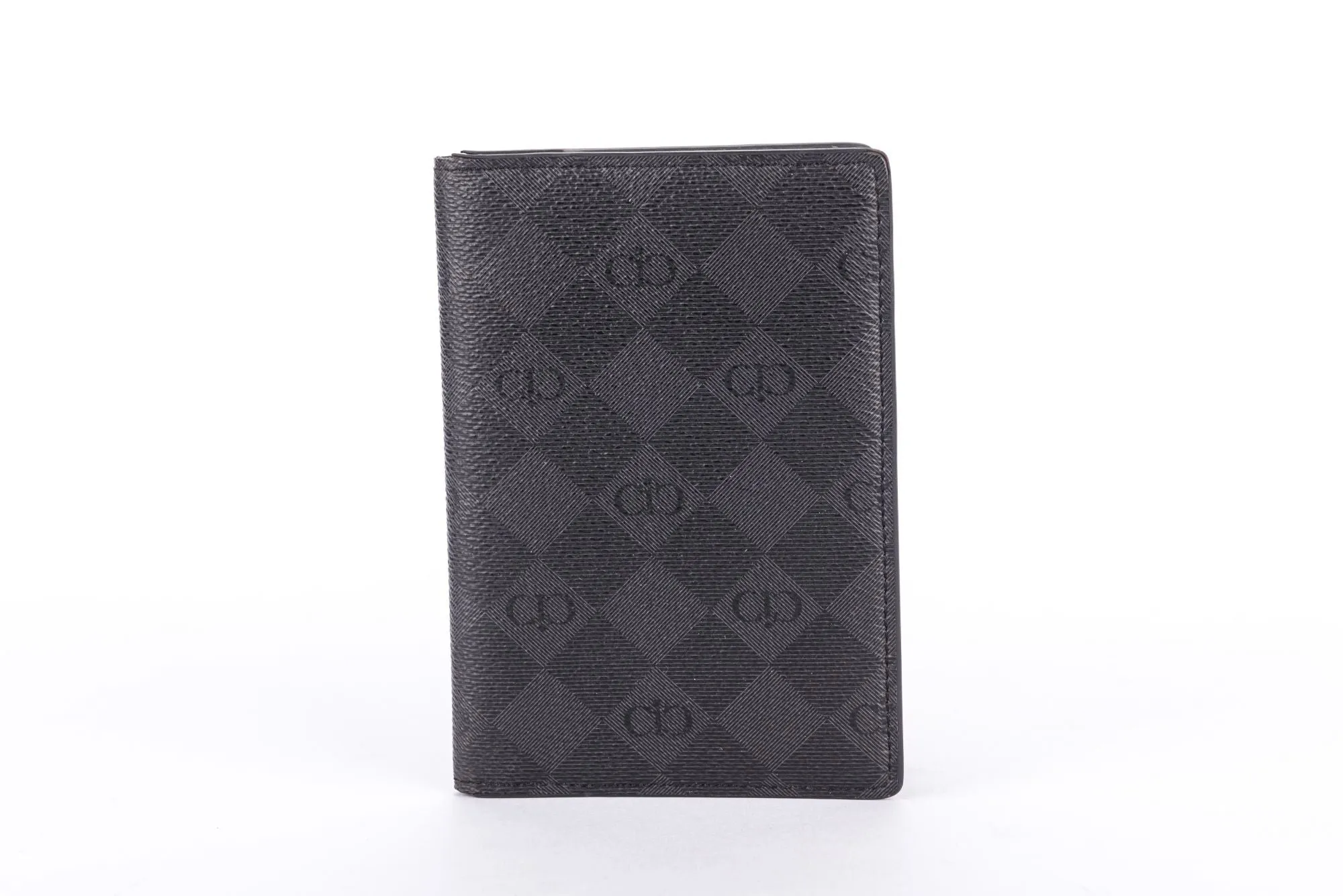 Isaratti Grey & Black Leather Passport Holder