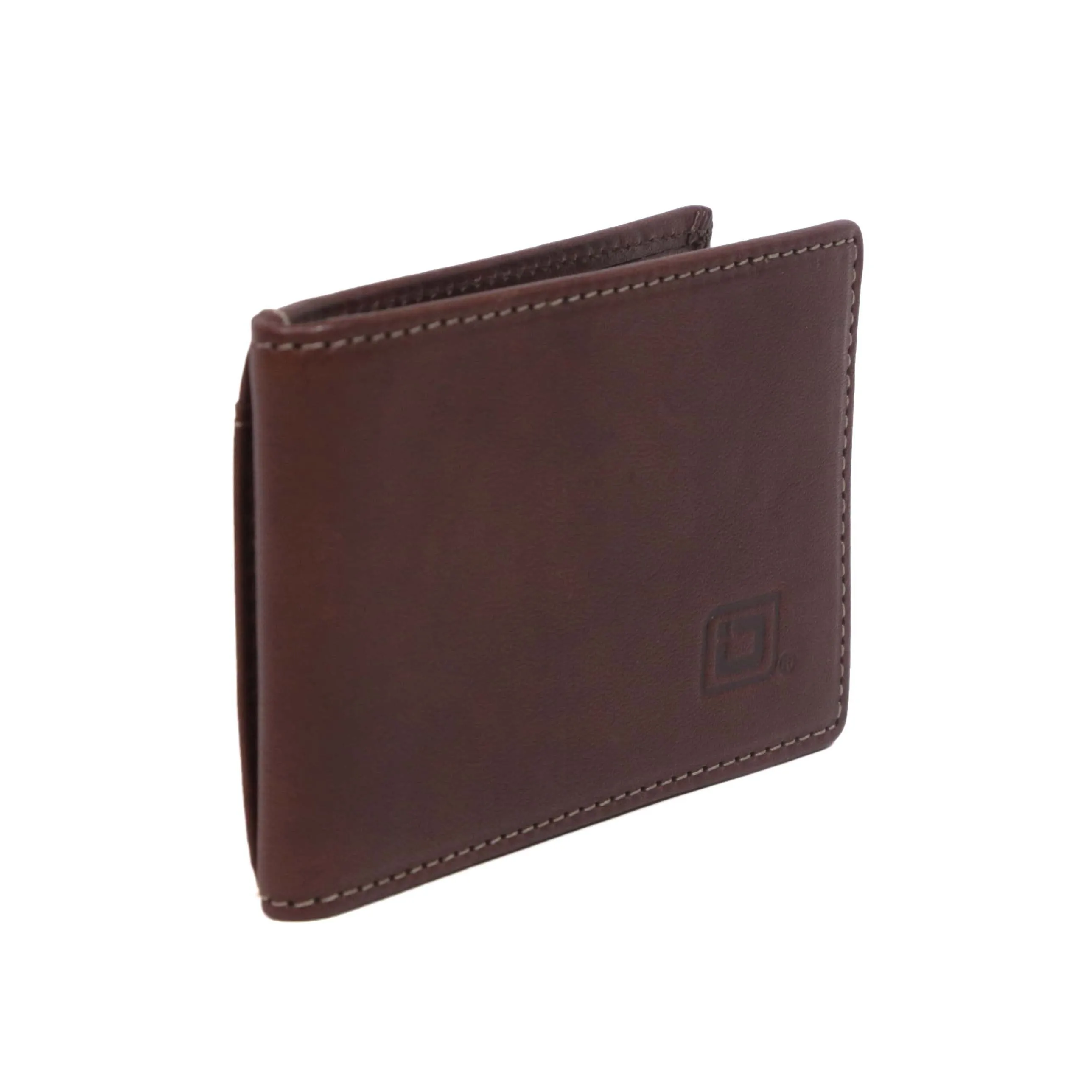 Italian Leather Front Pocket Bifold Wallet (No Bill Storage)