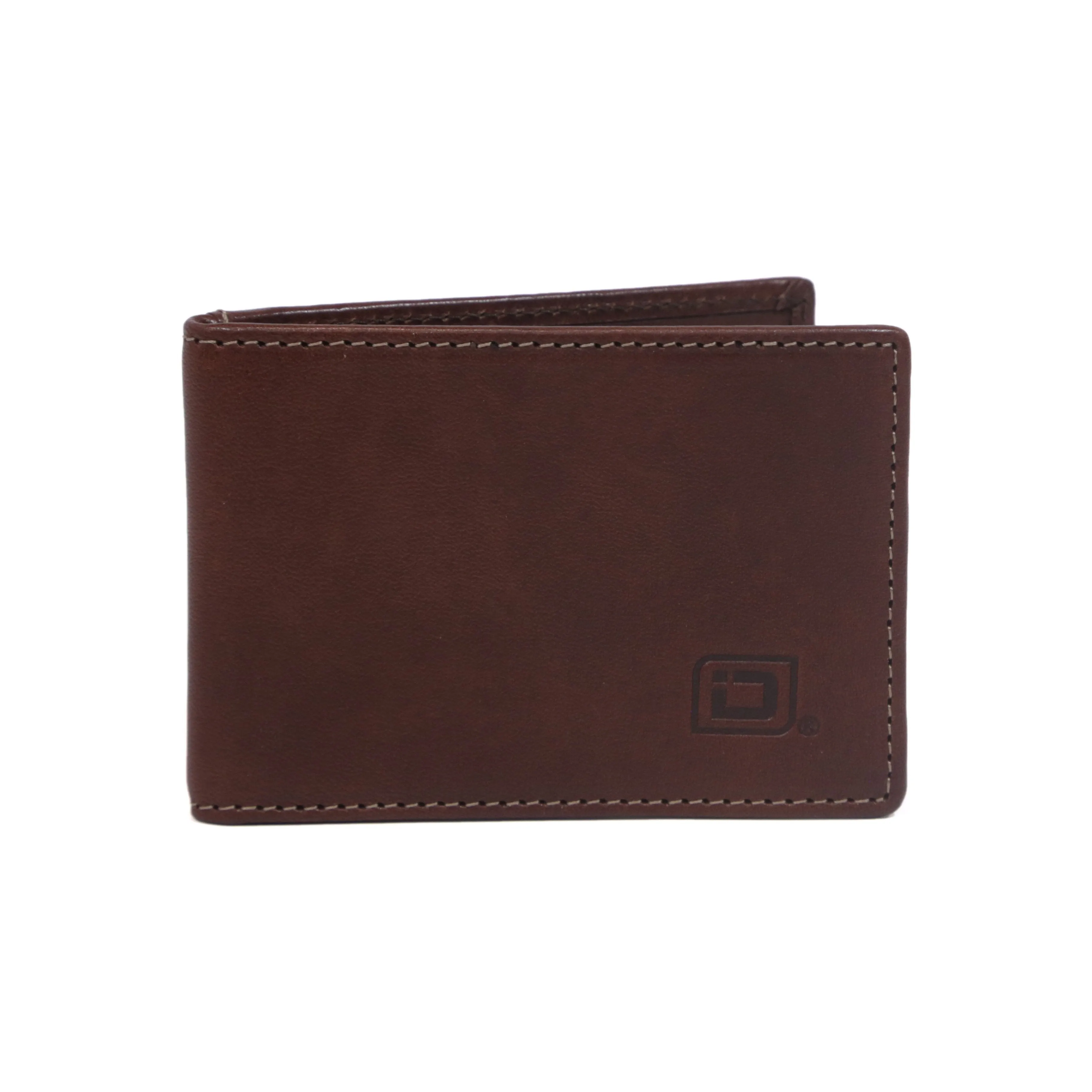 Italian Leather Front Pocket Bifold Wallet (No Bill Storage)