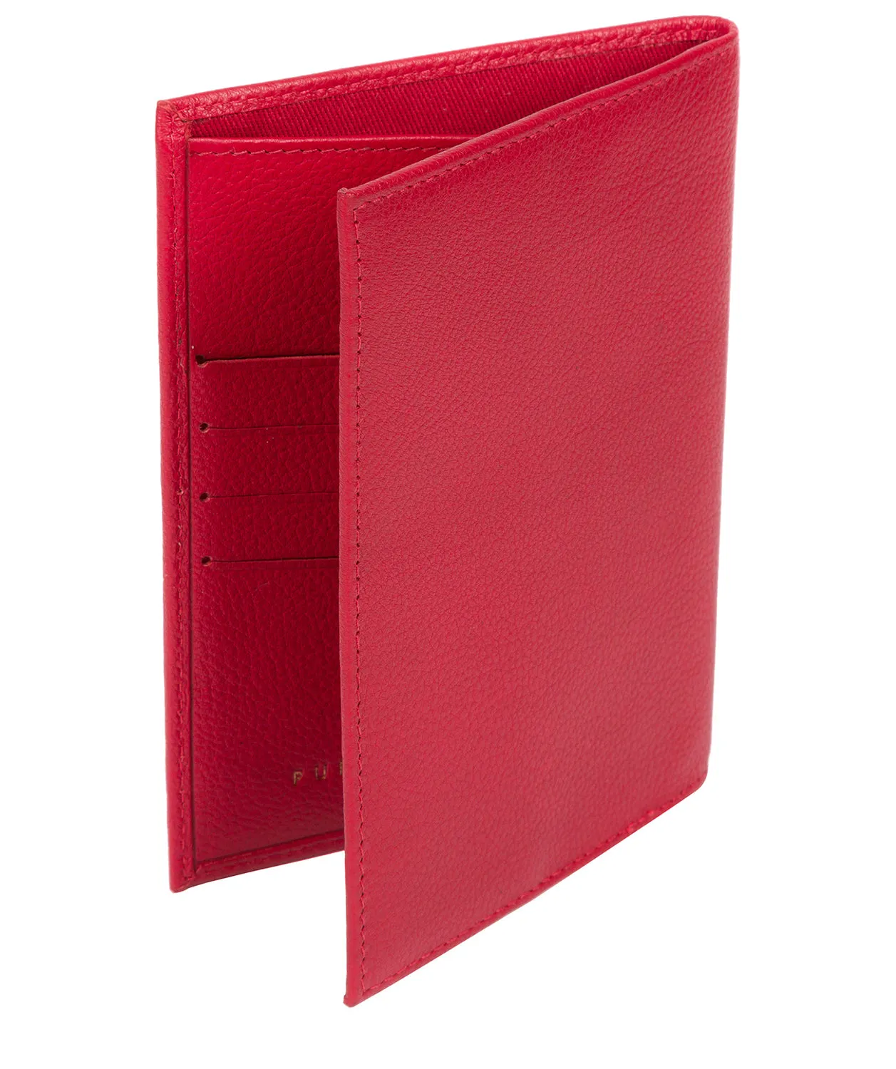 'Jet' Barbados Cherry Leather Passport Holder