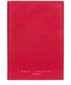 'Jet' Barbados Cherry Leather Passport Holder