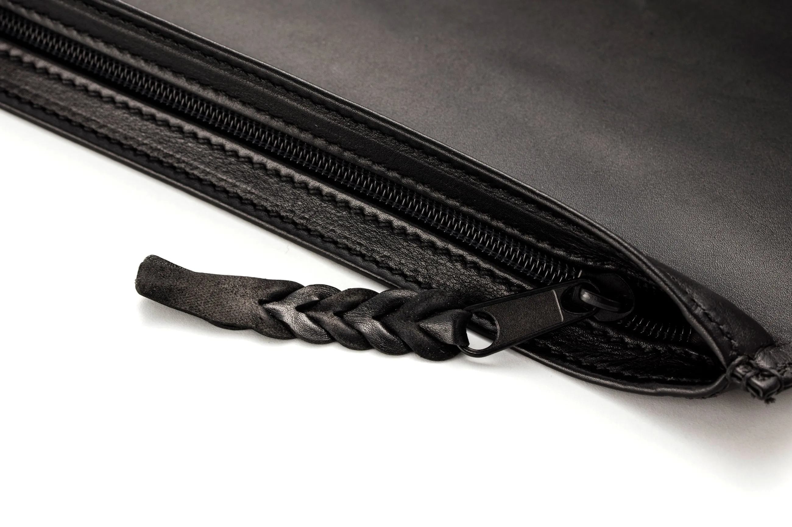 Kangaroo Leather Document Case - Black