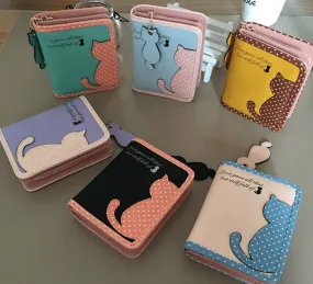 KITTEN LEATHER WALLET