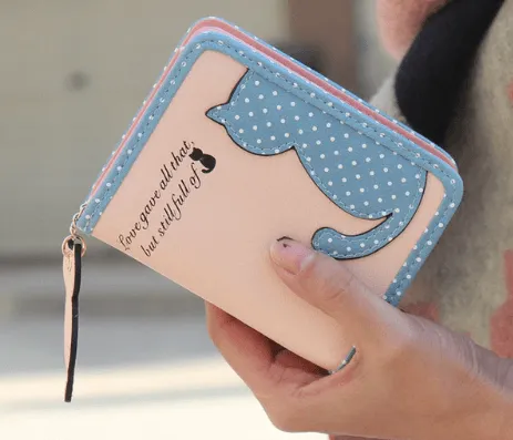 KITTEN LEATHER WALLET