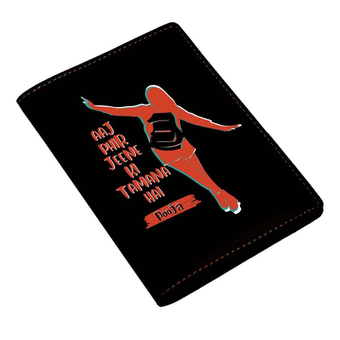 Ladies Passport Holder Faux Leather Custom Covers for Passports-Aaj phir