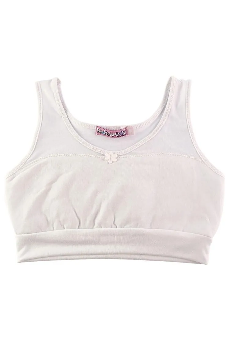 Landmark Pre-Teens Hanging Sando - Little Secret Padded Cotton White