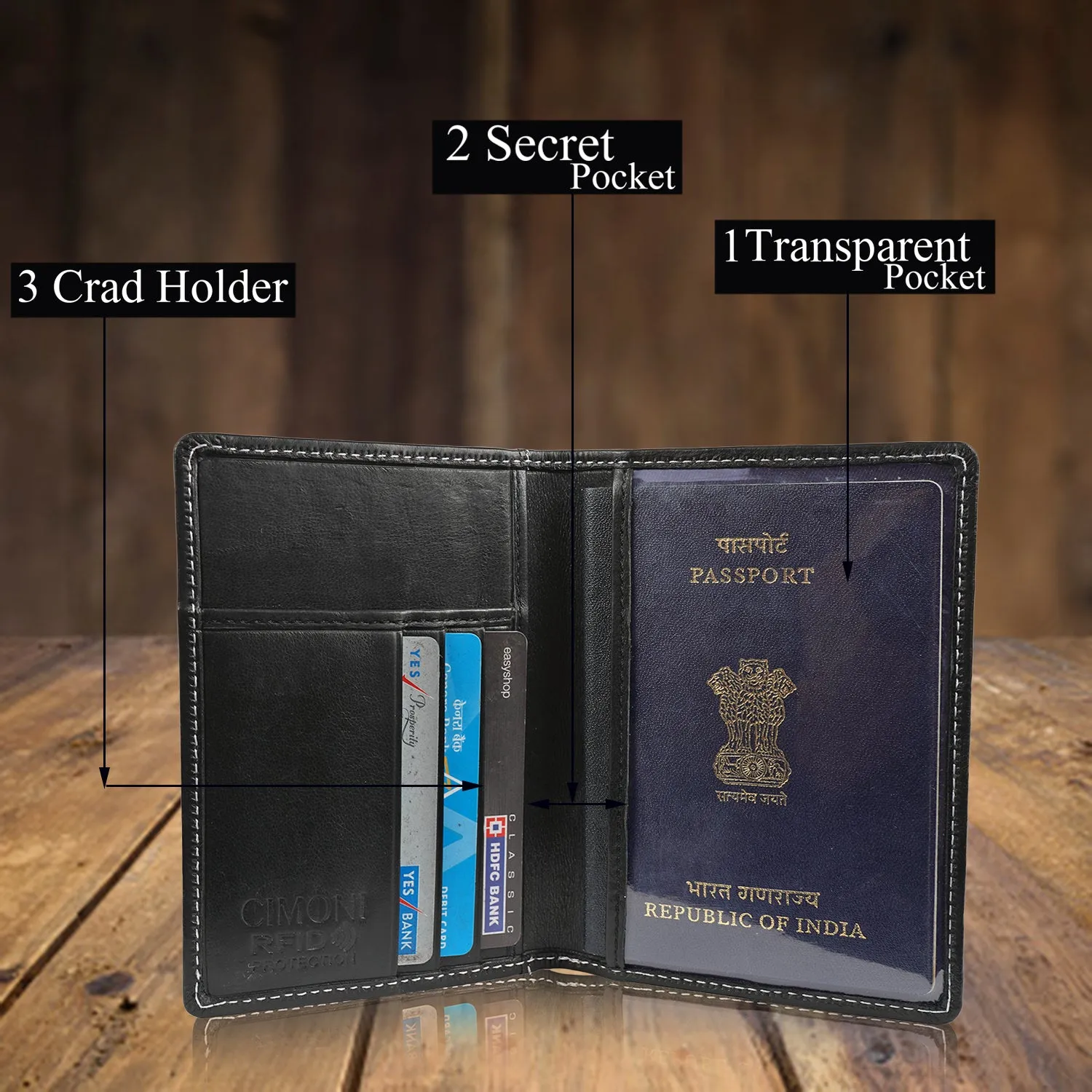 Leather Combo Gift Set Passport Holder And Luggage Tag