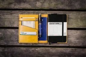 Leather Leuchtturm1917 A6 Notebook Cover - Yellow