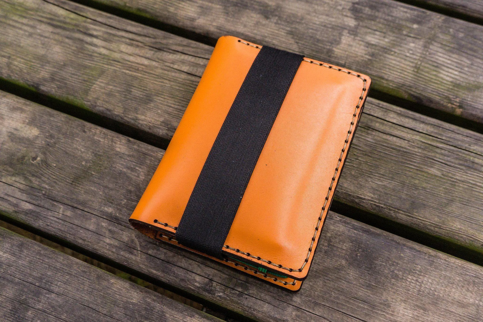 Leather Pocket Moleskine Journal Cover - Orange