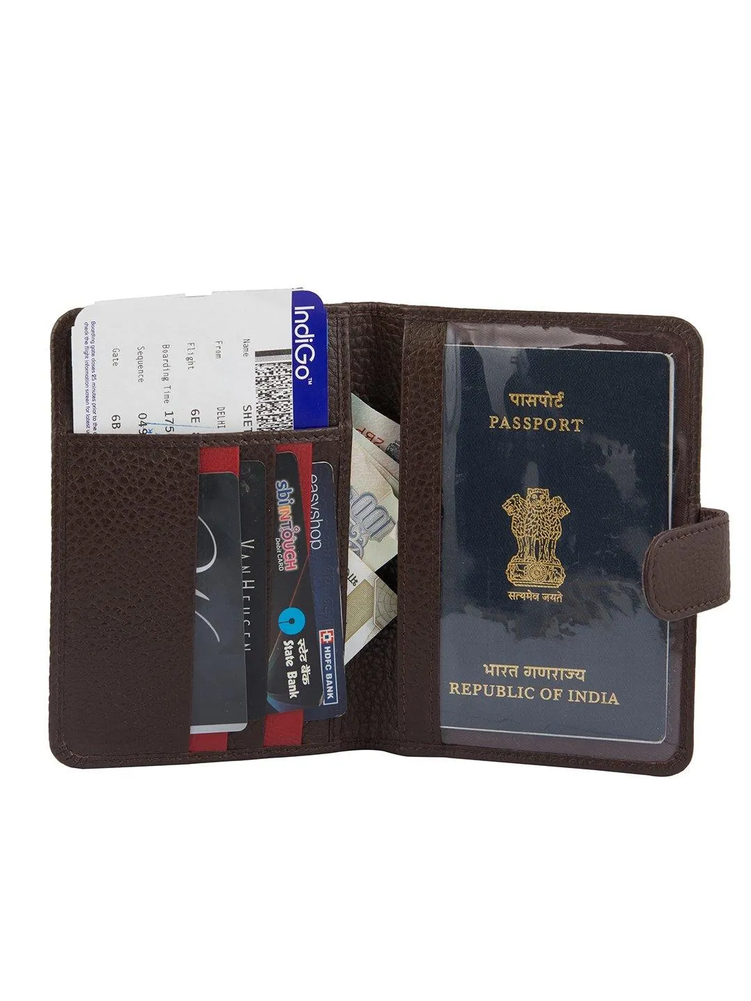 Leather World Travel Passport Holder