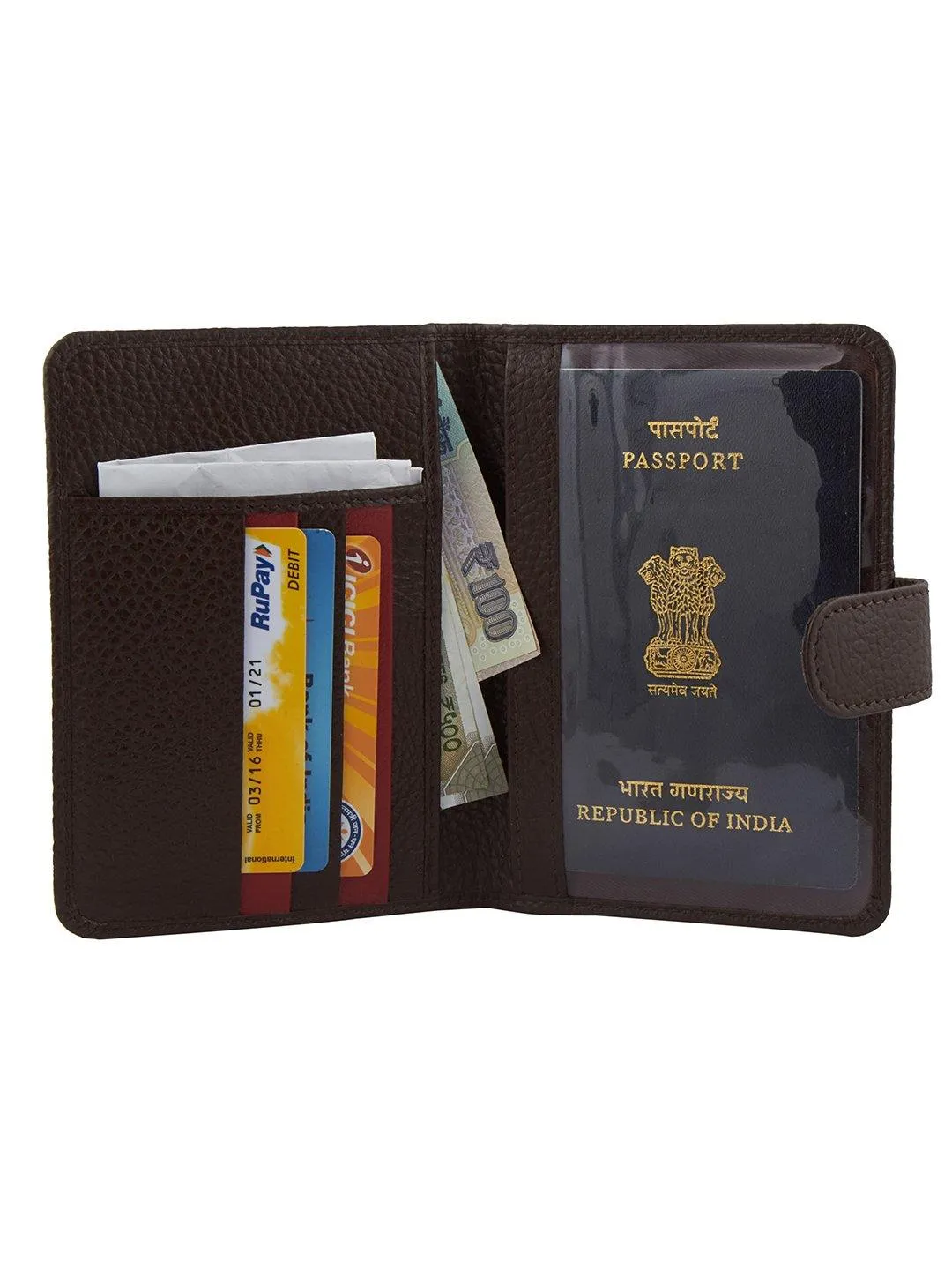 Leather World Travel Passport Holder