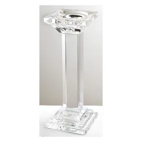 Leon Crystal Pillar Candle Holder, Medium