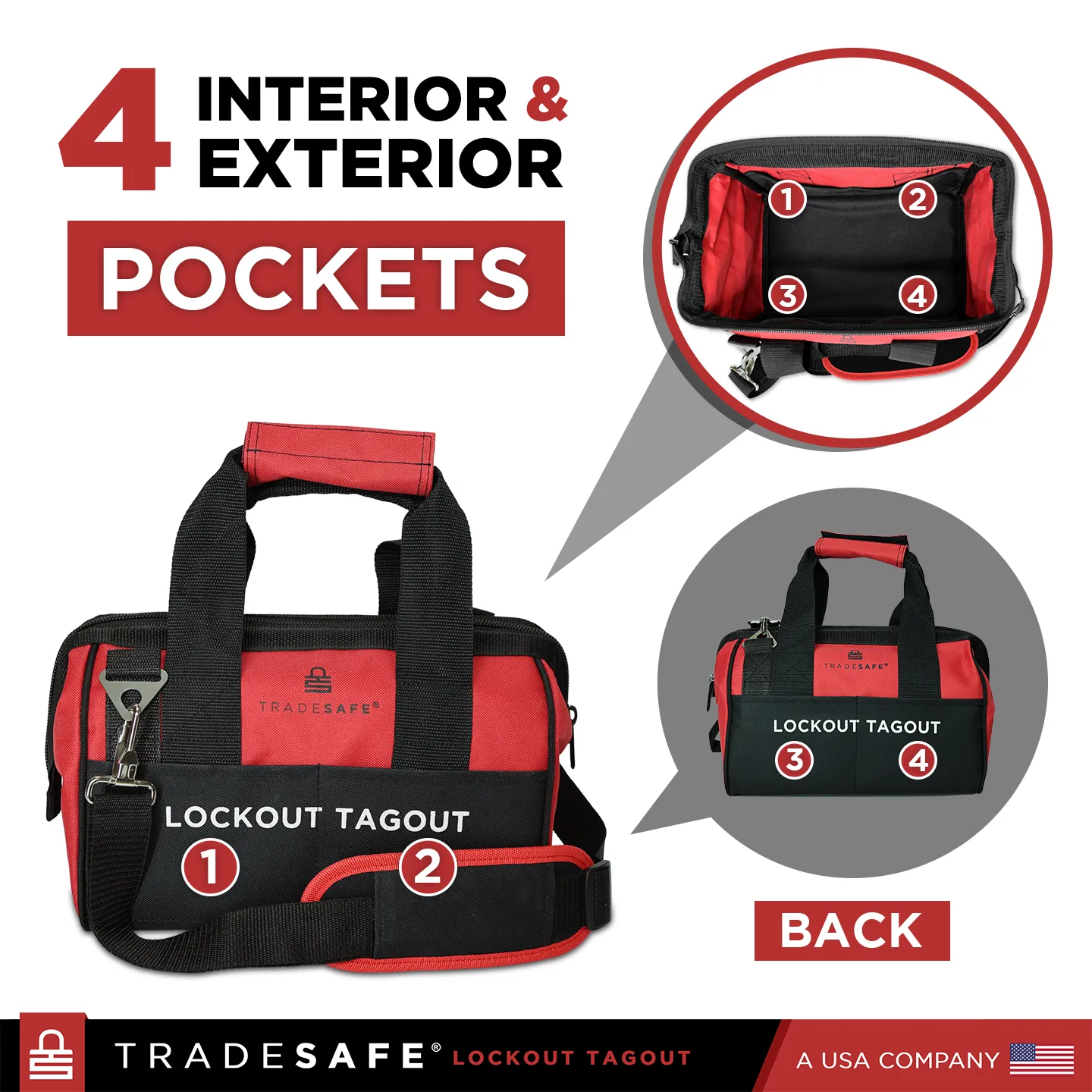 Lockout Tagout Bag, 12-1/2” x 8” x 9-3/4”