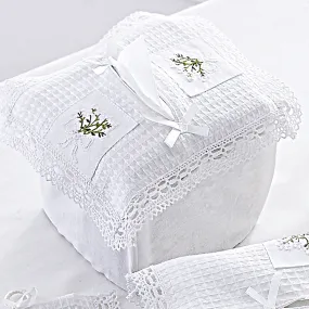 Loire Cotton Waffle Boutique Tissue Box Cover