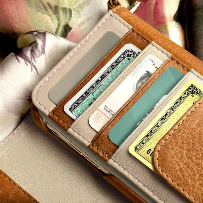 Lola XO - iPhone 6 Plus/6s Plus leather Wallet with detachable case