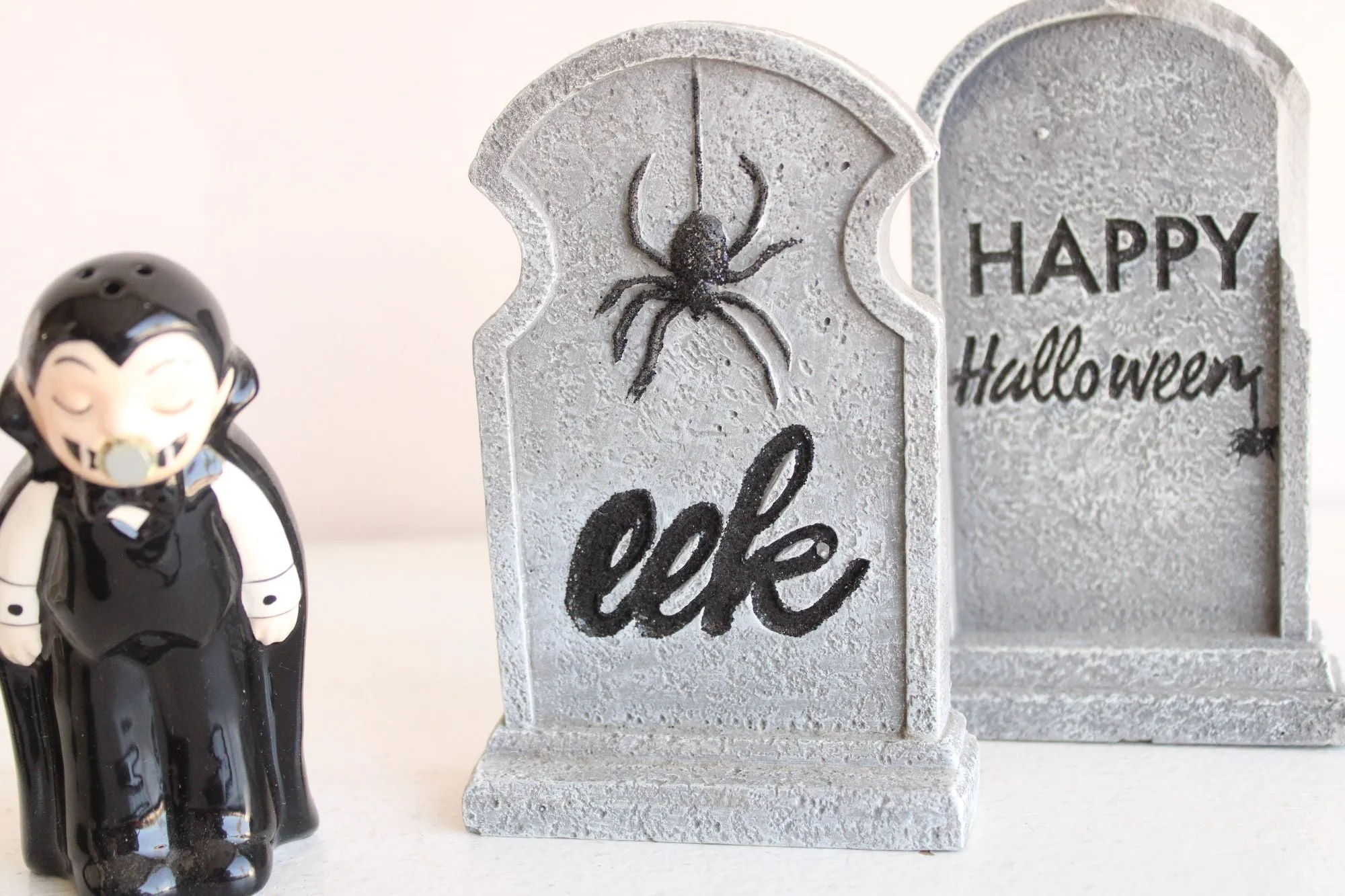 Lot of Halloween Decor, Goth Trinkets, Spooky Tombstones, Charms, Vampire, Witch