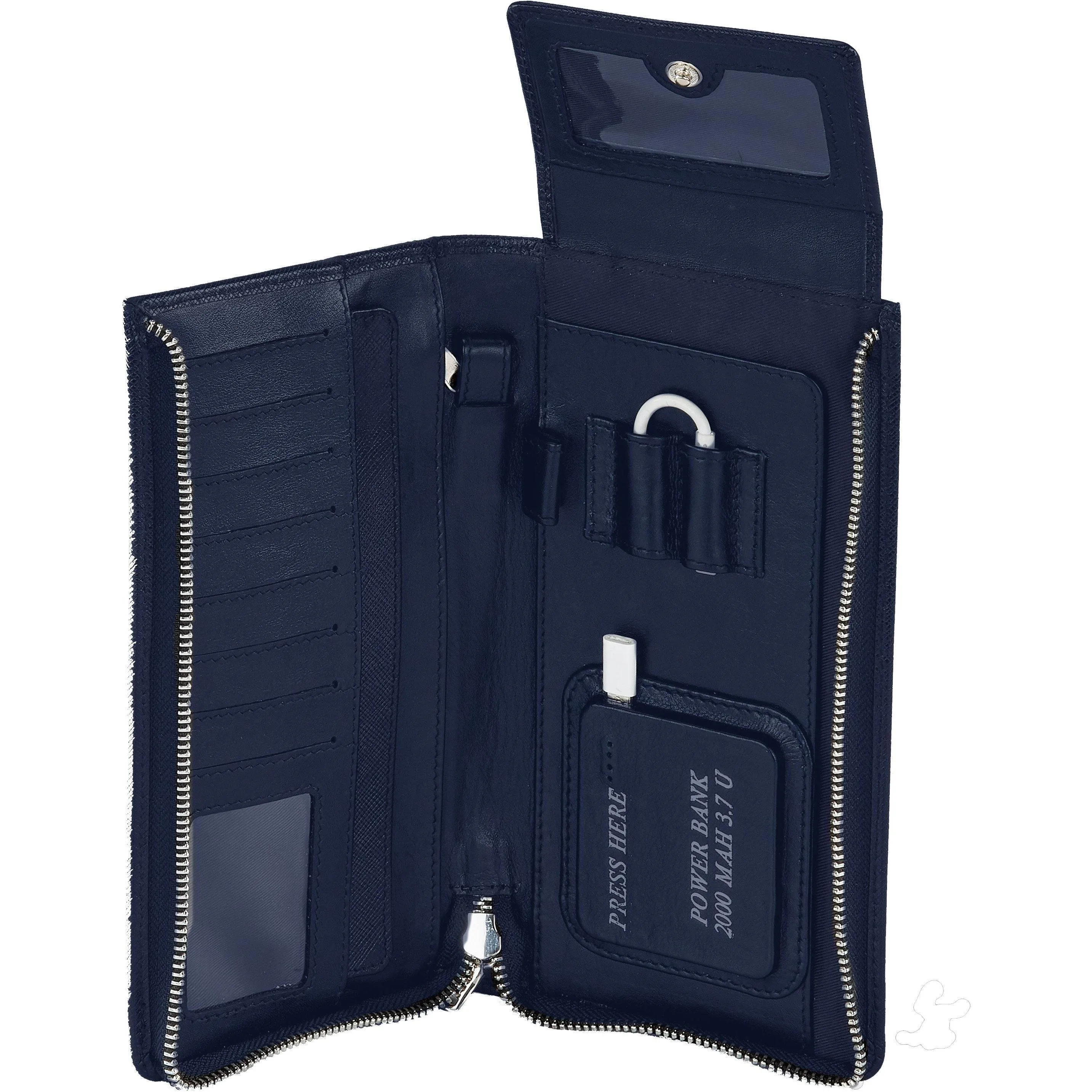 LT-Smart Travel Wallet With Power Bank (2000 mAh)