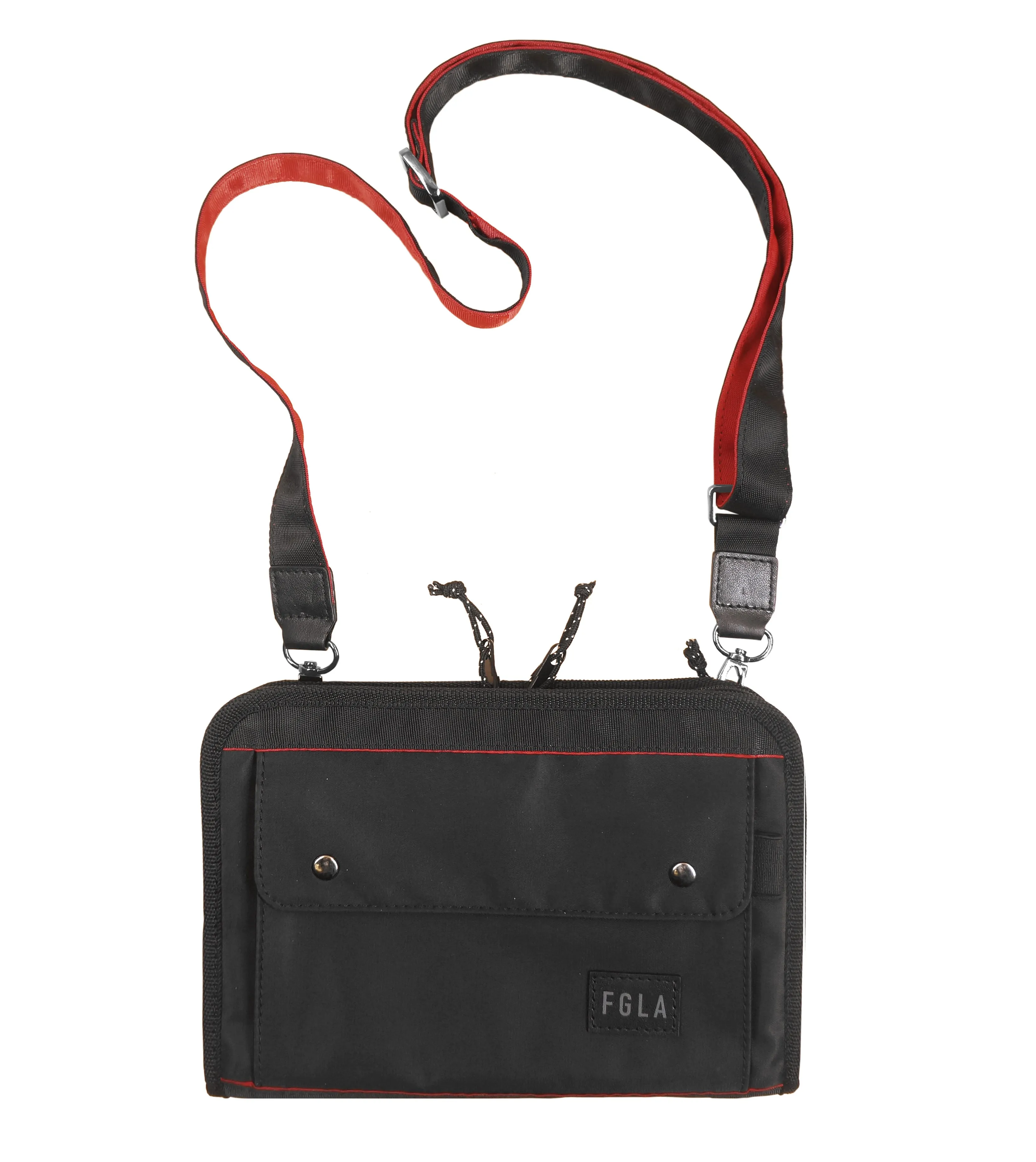 <A 000a001m01> Fungolia Gen 2 Passport Holder <B>Large Size</B> (Black/Red)