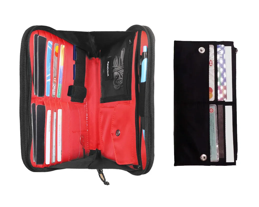 <A 000a001m01> Fungolia Gen 2 Passport Holder <B>Large Size</B> (Black/Red)