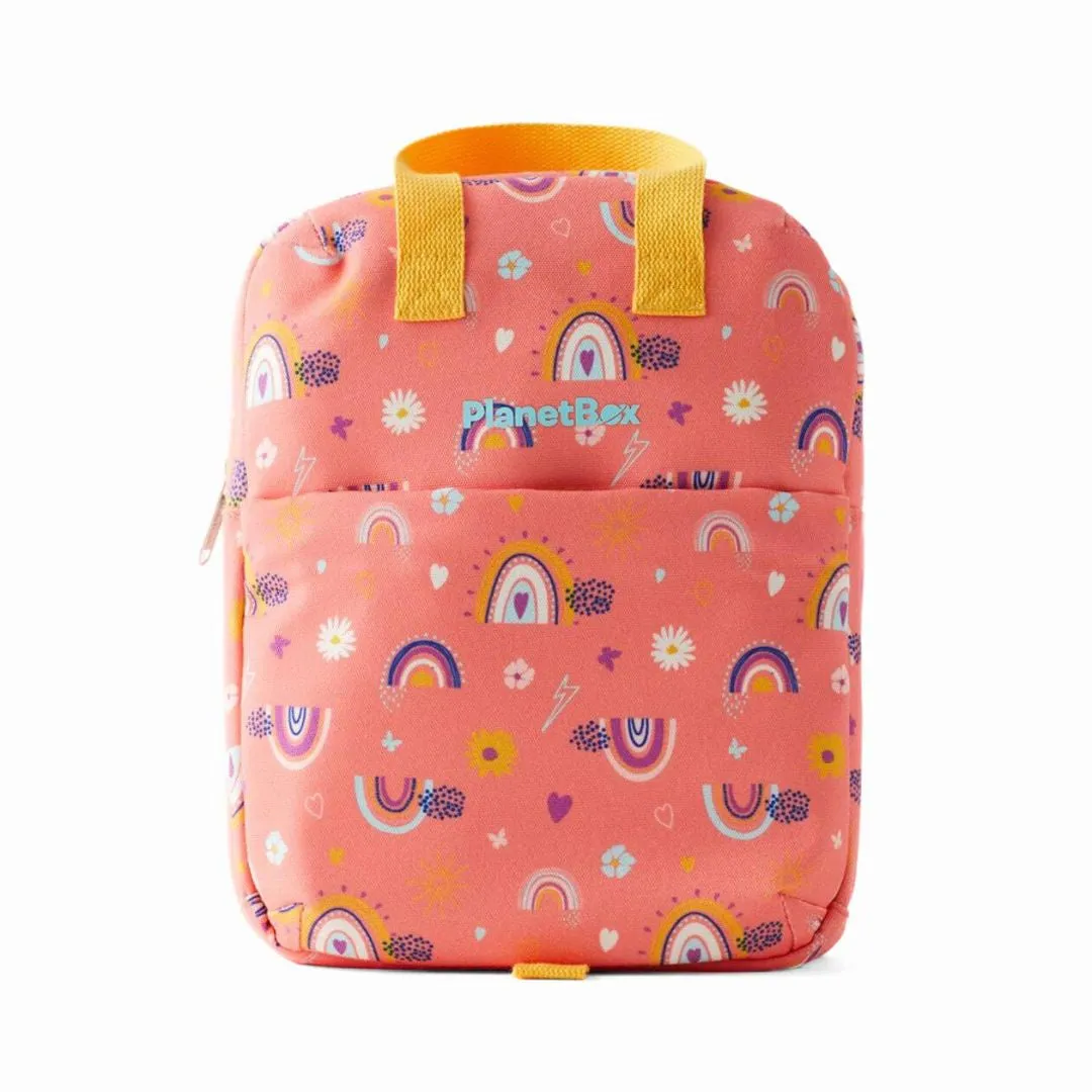 Lunch Tote Bag - Peach Rainbow