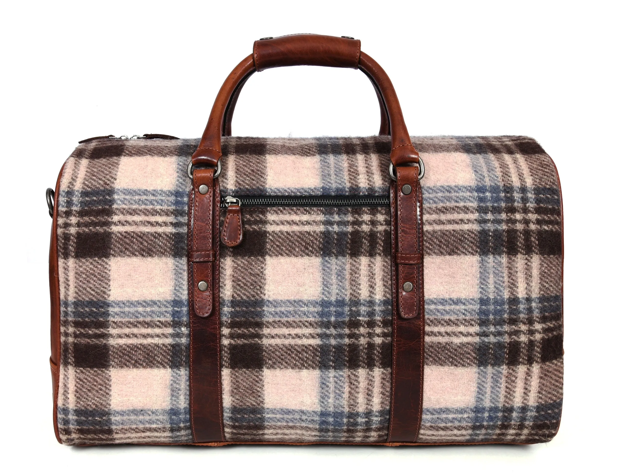 Manchester Leather & Tweed Duffle Bag