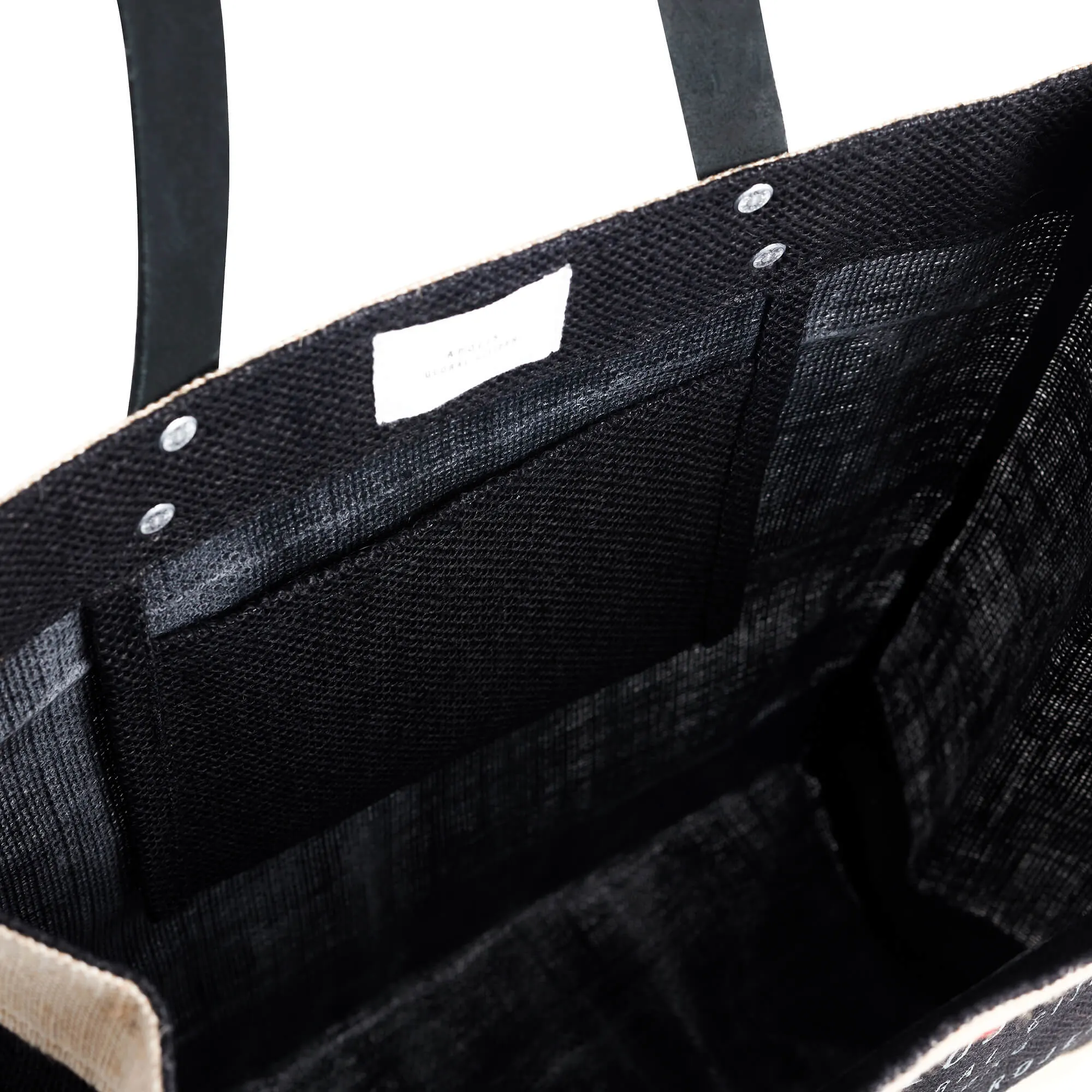 Market Tote in Black Wildflower by Amy Logsdon