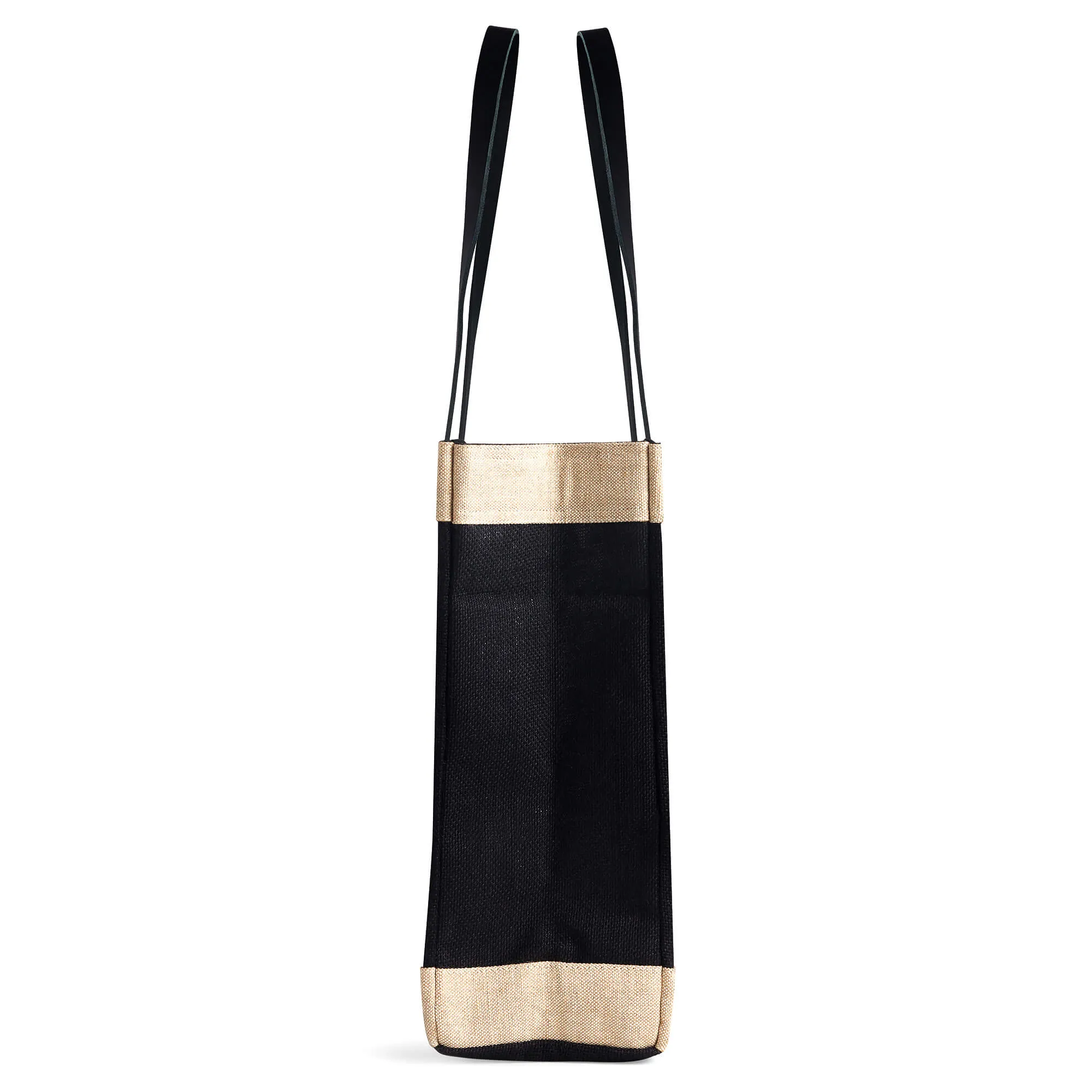 Market Tote in Black Wildflower by Amy Logsdon