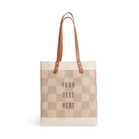 Market Tote in Checker