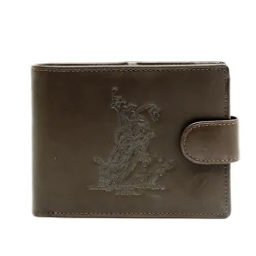 Men's Dark Leather Wallet - Bullrider