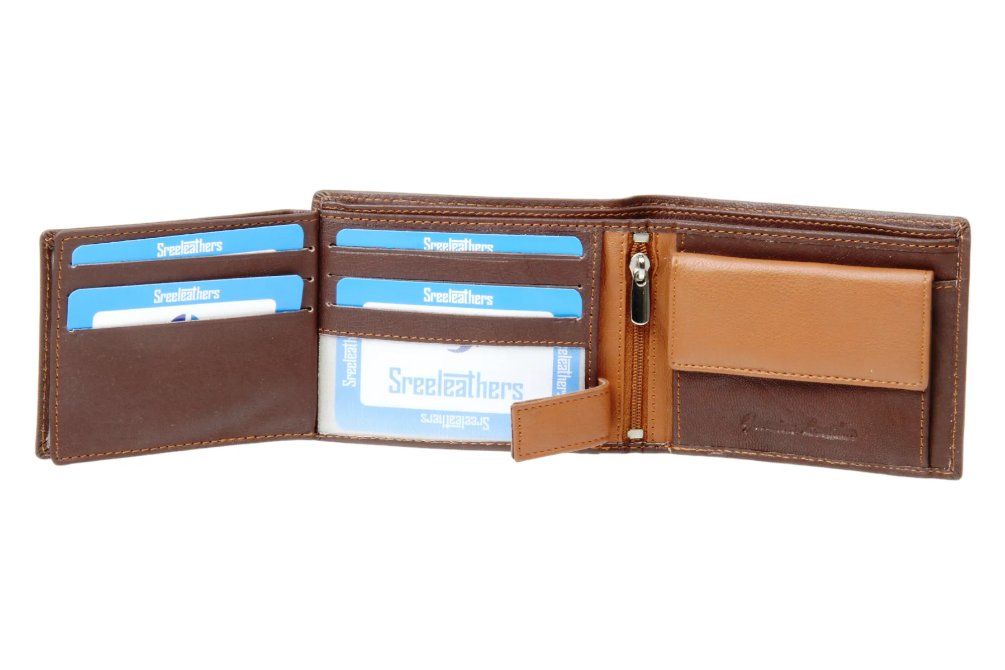 MENS LEATHER WALLET 42145 (BROWN)