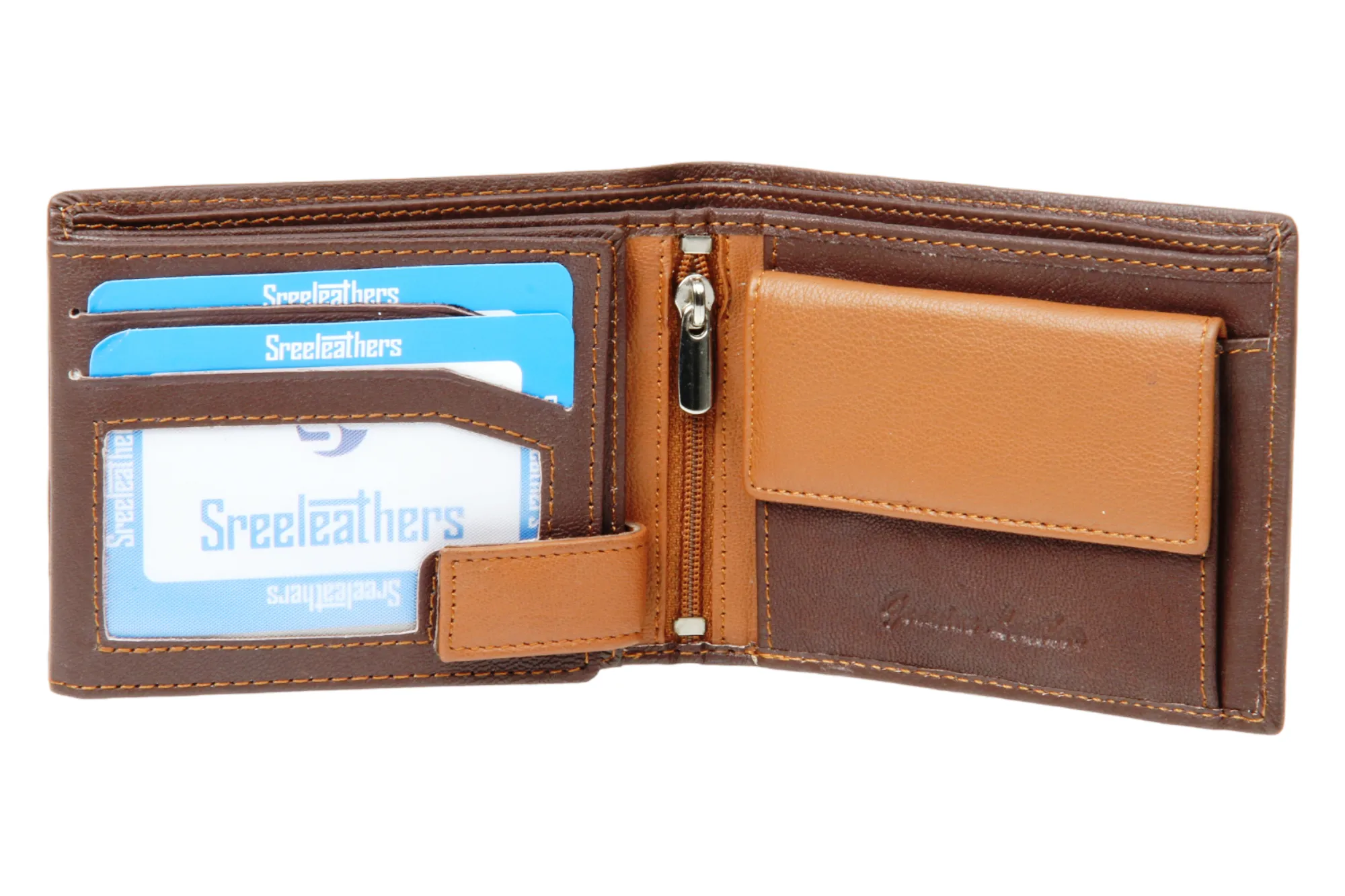 MENS LEATHER WALLET 42145 (BROWN)