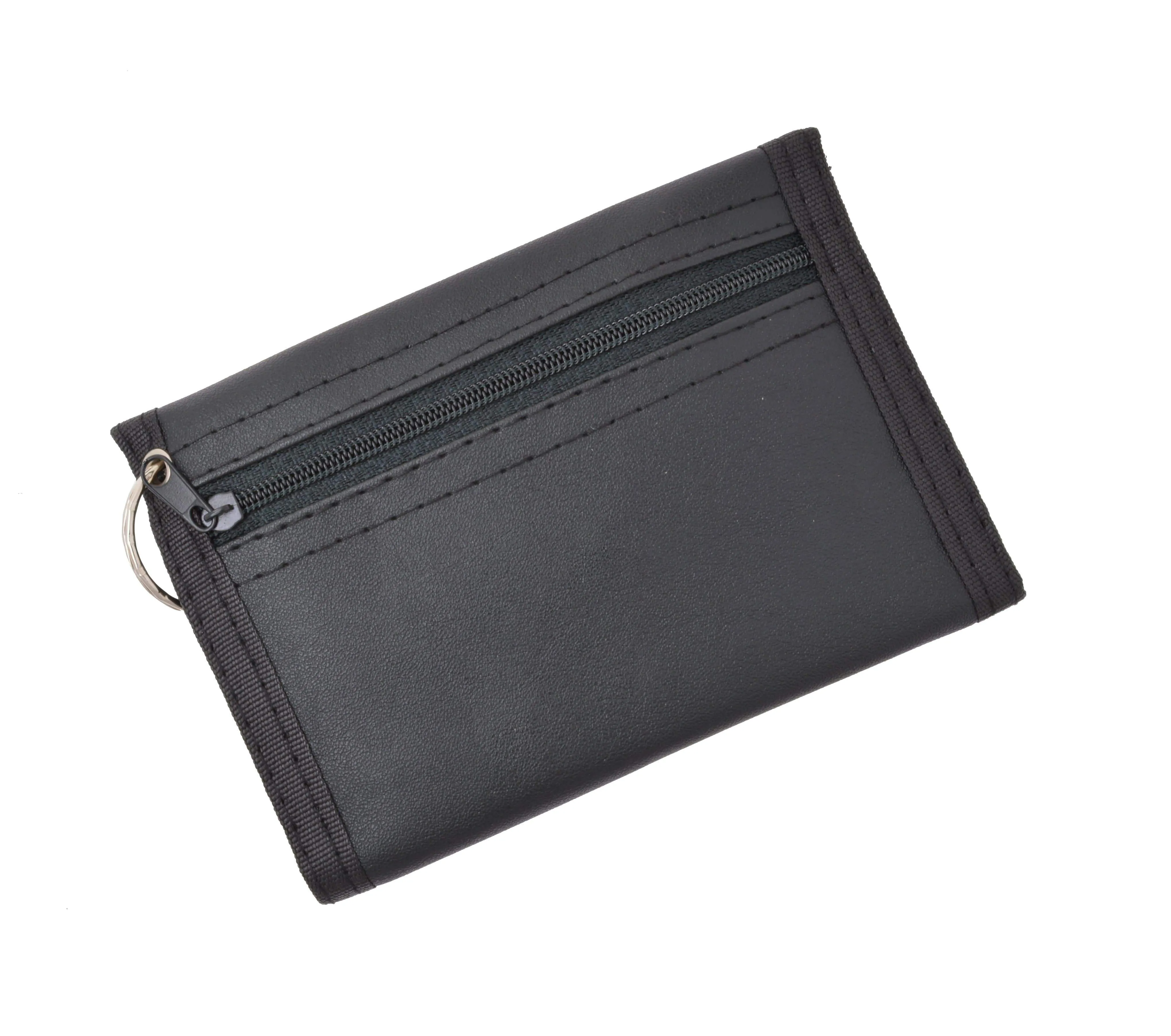 Men's Nylon Credit Card ID Holder Trifold Chain Wallet 836TA