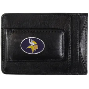 Minnesota Vikings Leather Cash & Cardholder