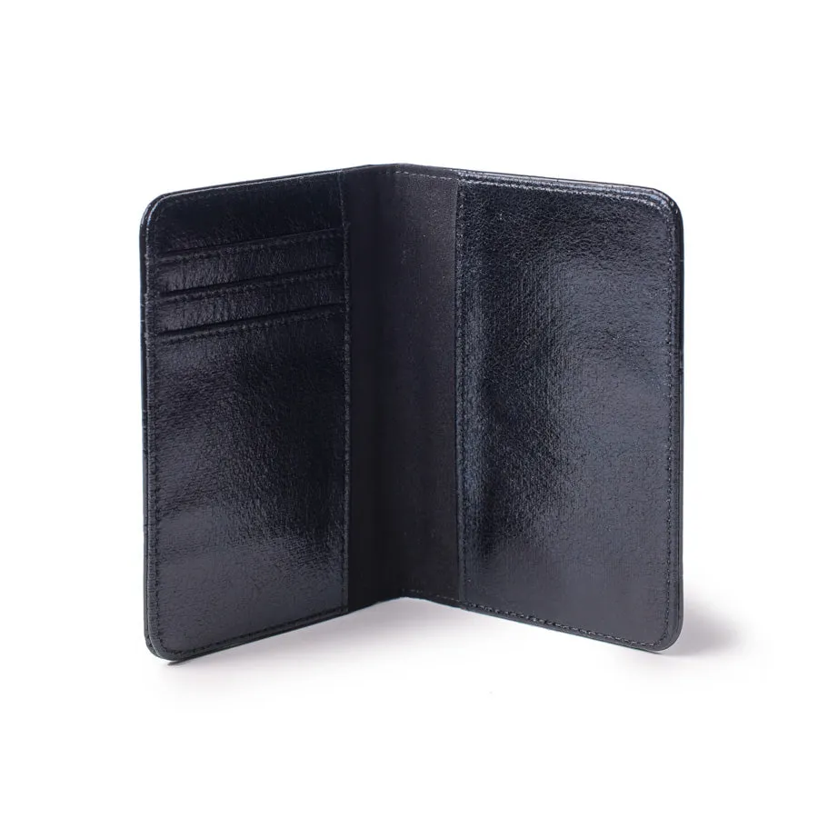 MONOGRAM PASSPORT HOLDER - MIRROR BLACK