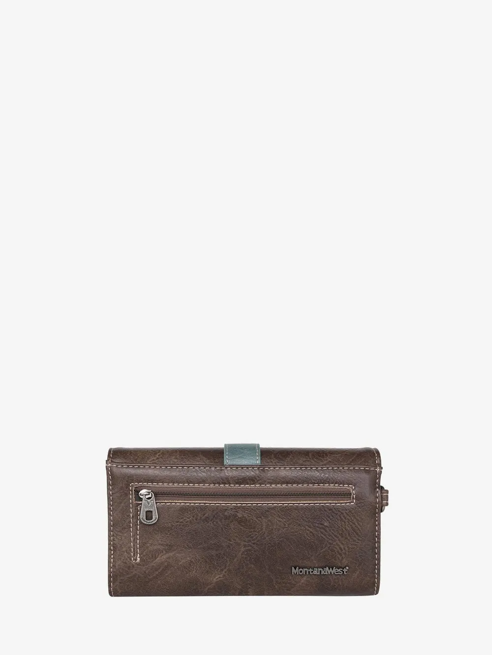 Montana West Buckle Studded Wallet