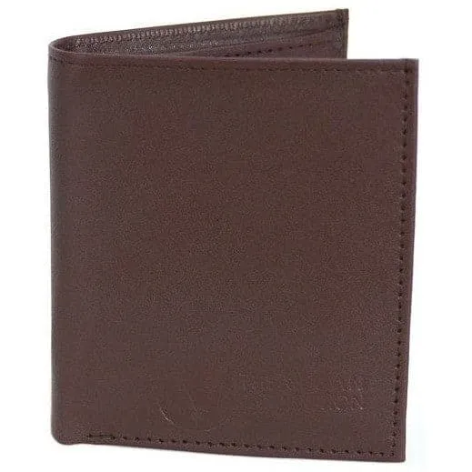 'National' Bi-Fold vegan wallet by The Vegan Collection - brown