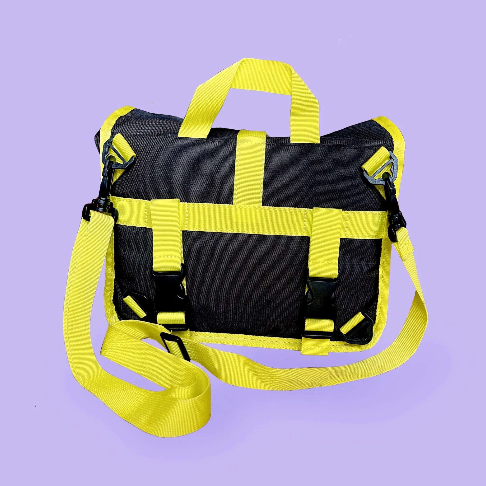 Neon Handlebar bag satchel black