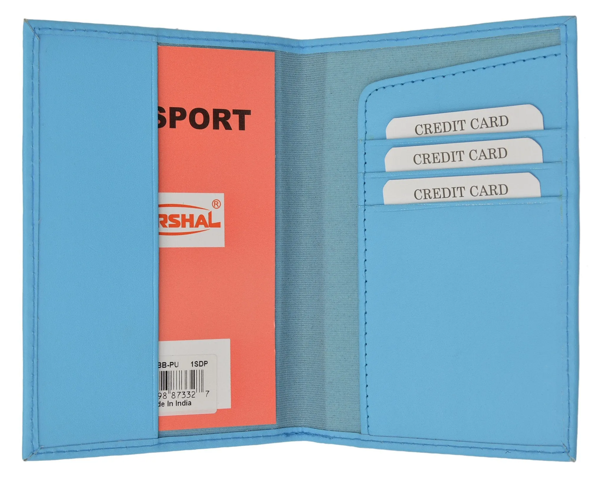 New Travel passport cover credit card holder wallet by Marshal® 601 PU USA