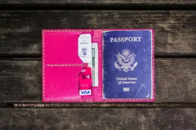 No.06 Leather Passport Holder - Pink