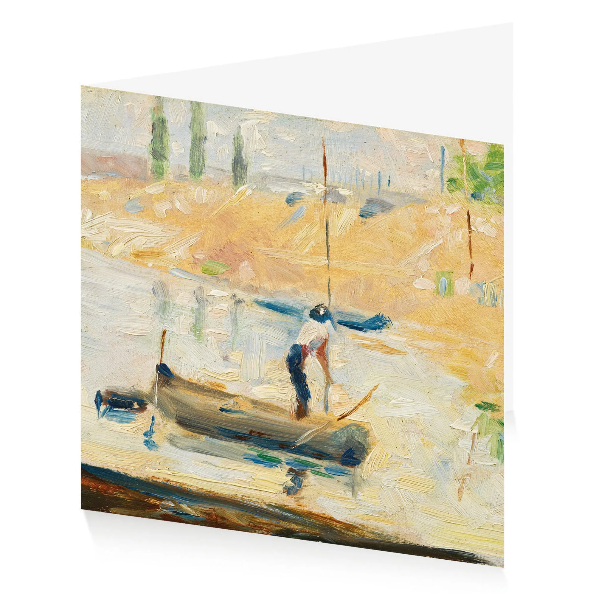 Notecard Wallet George Seurat Boat