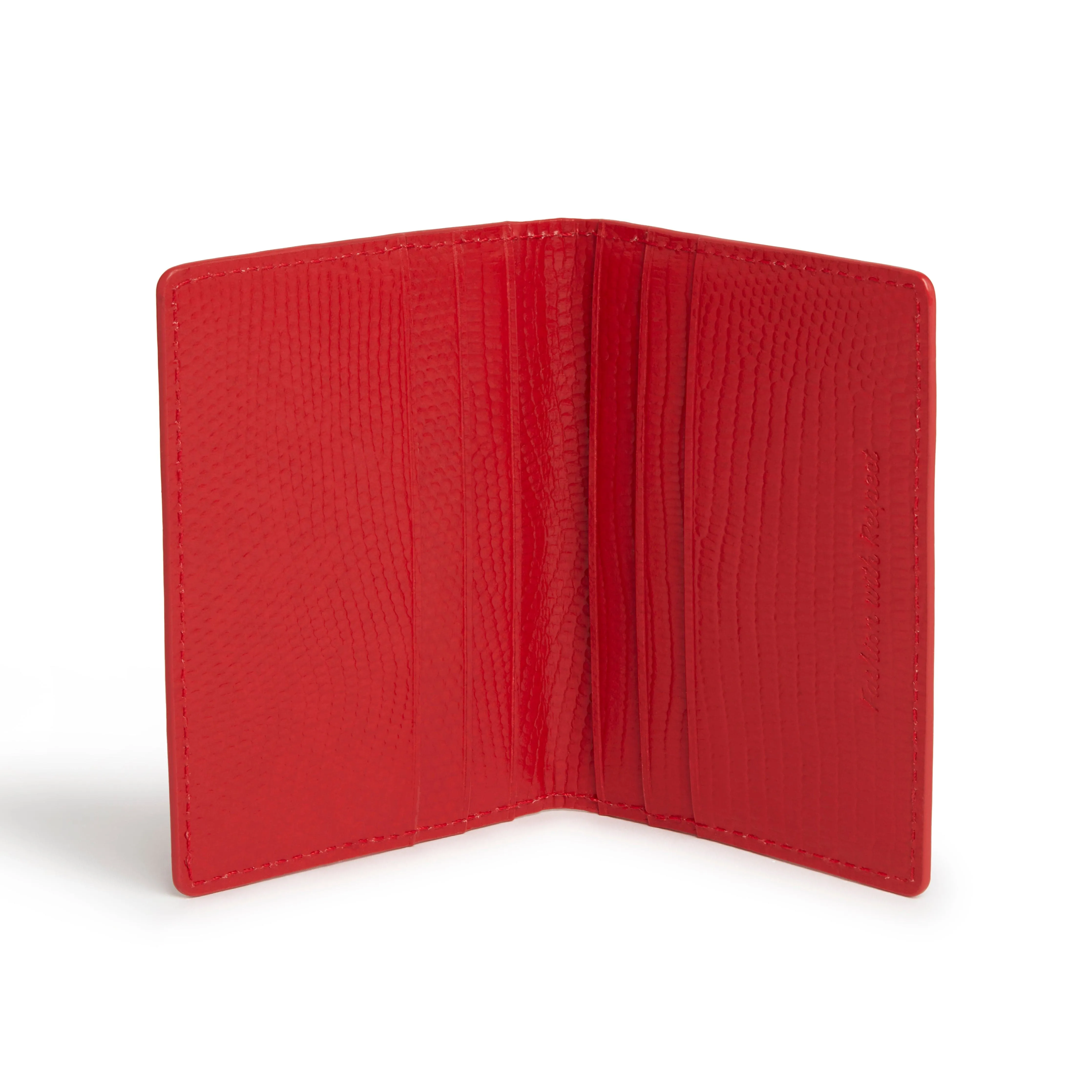 Nutcombe Vegan Leather Passport Holder & Bi-Fold Card Holder Gift Box | Red